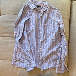 Blue Striped button down Shirt